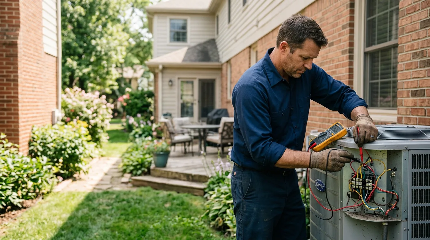 HVAC technician working near Severance, NY